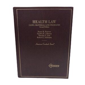 Vintage 1991 Health Law American Casebook Series Second Edition Hardback Book